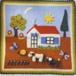 Ev Desenli Battaniye 1 evli battaniye 1