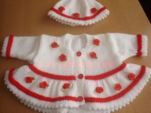 Kırmızı Beyaz Hırka 1 Kırmızı Beyaz Hırka