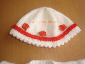 Kırmızı Beyaz Hırka 4 Kırmızı Beyaz Hırka