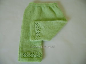 Kız ve Erkek Bebekler İçin Örgü Takım 8 yesil kiz takim3