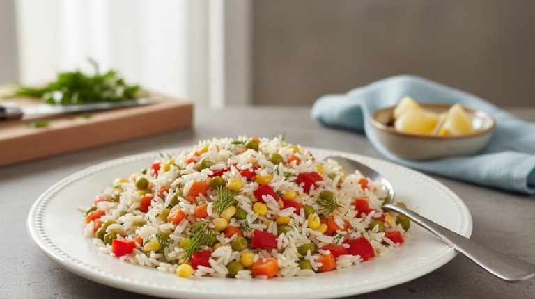 Bezelyeli Pirinç Salatası Tarifi