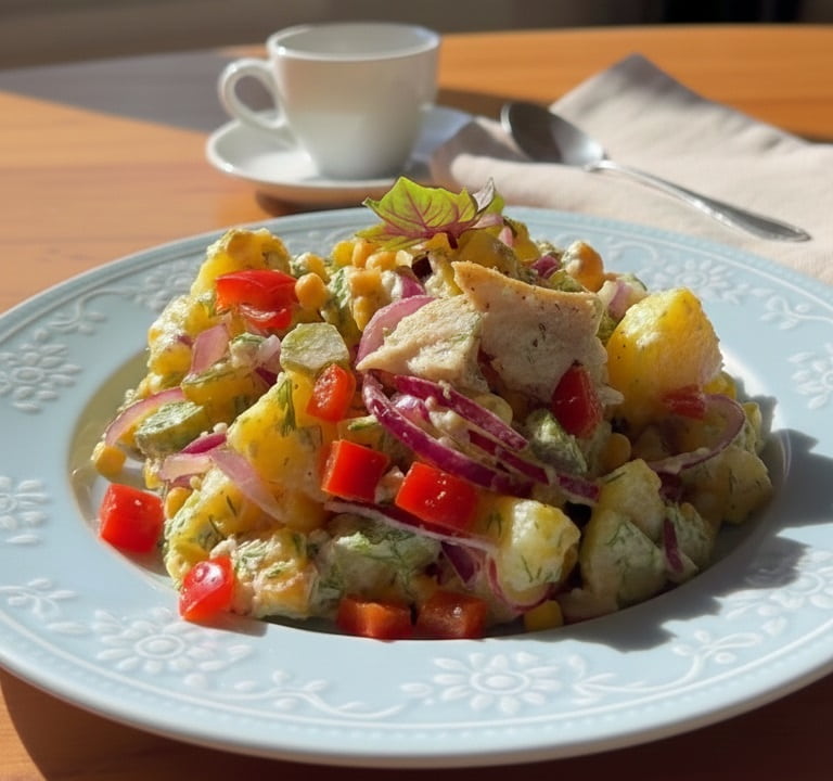 Balıklı Patates Salatası Tarifi