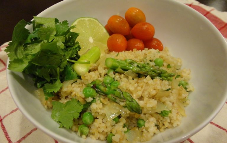 Cevizli Bezelyeli Bulgur Pilavı