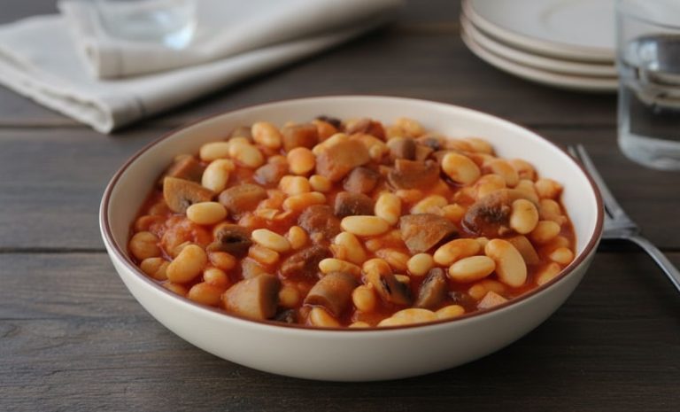 Mantarlı Kuru Fasulye Tarifi