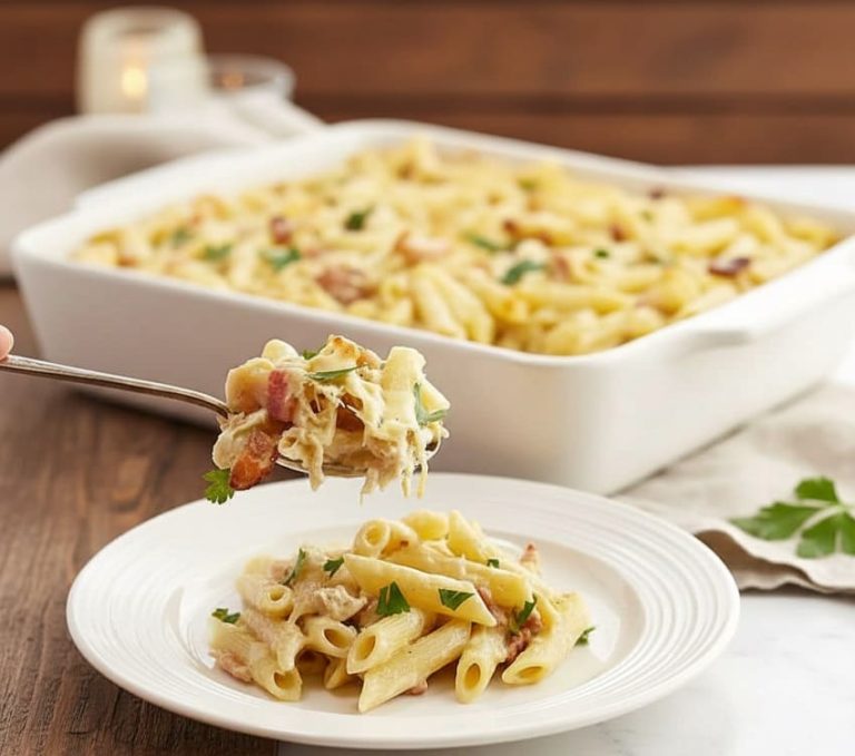 Tavuklu Fırın Makarna Tarifi