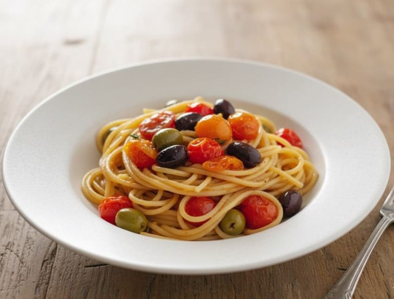 Zeytinli Makarna Tarifi