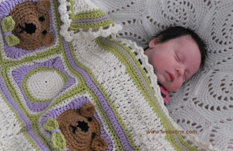 Ayıcıklı Bebek Battaniyesi