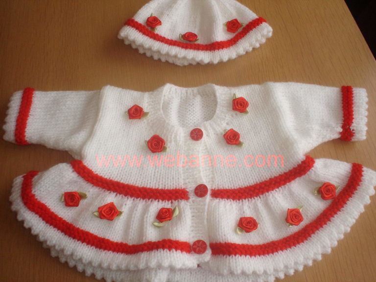 Kırmızı Beyaz Hırka