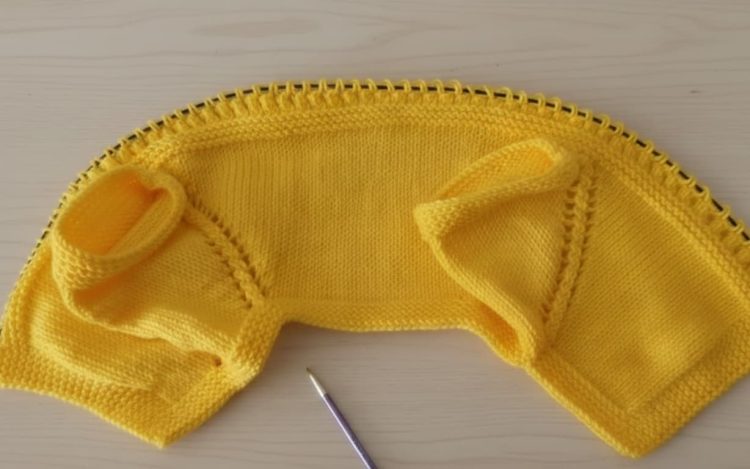 Yakadan Başlama Sarı Bebek Yeleği